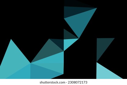 Diseño poligonal abstracto del vector BLUE claro. Ilustración abstracta vaga con gradiente. Patrón elegante para un libro de marca.