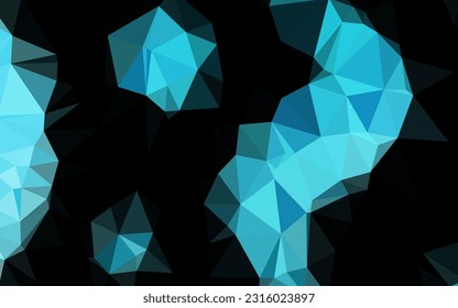 Diseño poligonal abstracto del vector BLUE claro. Ilustración abstracta brillante con un diseño elegante. Diseño completamente nuevo para su negocio.