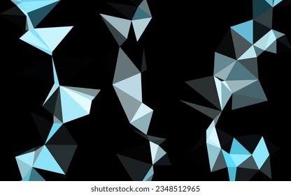 Light BLUE vector abstract polygonal texture. An elegant bright illustration with gradient. Brand new style for your business design.