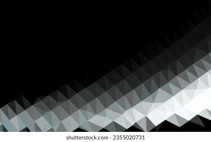 Tapa poligonal abstracta de vector BLUE claro. Una elegante ilustración brillante con gradiente. Patrón triangular para el diseño de su negocio.