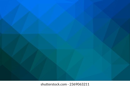 Light BLUE vector abstract polygonal texture. Colorful illustration in abstract style with gradient. Completely new design for your business.