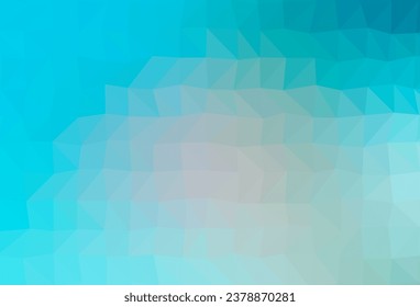 Light BLUE vector abstract polygonal layout. Colorful illustration in abstract style with gradient. Template for your brand book.