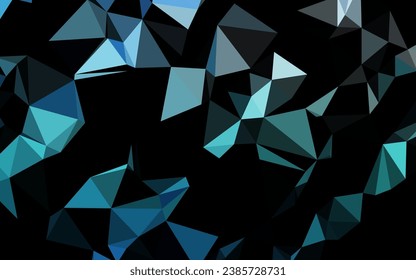 Light BLUE vector abstract polygonal texture. Modern geometrical abstract illustration with gradient. Template for a cell phone background.