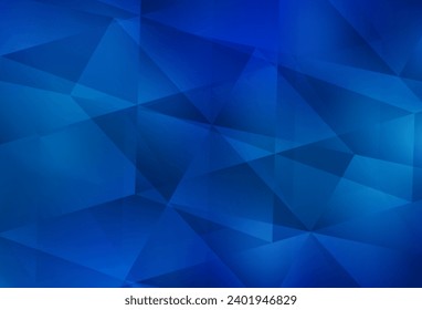 Plantilla poligonal abstracta de vector BLUE claro. Elegante ilustración poligonal brillante con gradiente. Nueva plantilla para tu libro de marcas.