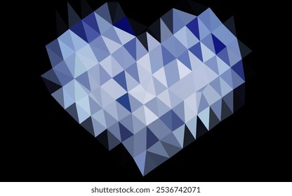 Hellblaue, abstrakte, polygonale Vektortextur. Kreative Illustration im Halbtonstil mit Farbverlauf. Strukturiertes Muster für Hintergrund.