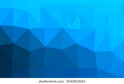 Light BLUE vector abstract polygonal texture. Modern geometrical abstract illustration with gradient. Completely new template for your business design.