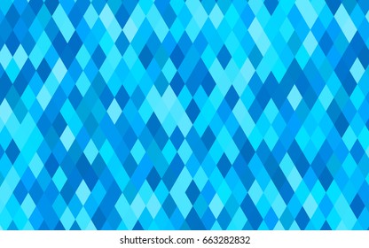 Light BLUE vector abstract polygonal template. Glitter abstract illustration with an elegant design. The polygonal design can be used for your web site.