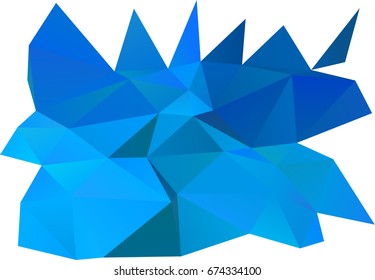 Light BLUE vector abstract polygonal background. Glitter abstract illustration with an elegant design. The template can be used as a background for cell phones.