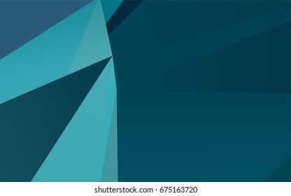 Light BLUE vector abstract polygonal pattern. Creative illustration in halftone style with gradient. The completely new template can be used for your brand book.
