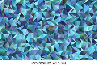 Light BLUE vector abstract polygonal pattern. Shining illustration, which consist of triangles. Triangular pattern for your business design.