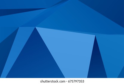 Light BLUE vector abstract polygonal pattern. Shining colored illustration in a brand-new style. Triangular pattern for your business design.