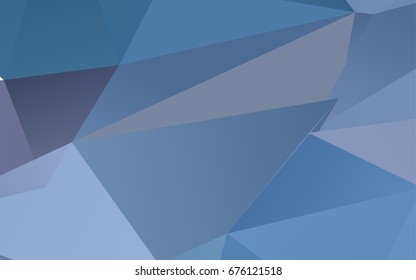 Light BLUE vector abstract polygonal background. Creative geometric illustration in Origami style with gradient. The completely new template can be used for your brand book.