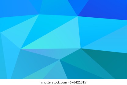 Light BLUE vector abstract polygonal template. Colorful abstract illustration with gradient. The completely new template can be used for your brand book.