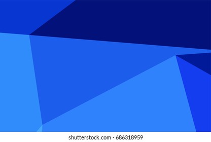 Light BLUE vector abstract polygonal template. Creative illustration in halftone style with gradient. The template can be used as a background for cell phones.