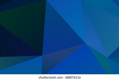 Light BLUE vector abstract polygonal pattern. Colorful illustration in abstract style with gradient. A new texture for your design.