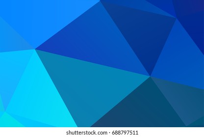 Light BLUE vector abstract polygonal background. An elegant bright illustration with gradient. A completely new template for your business design.