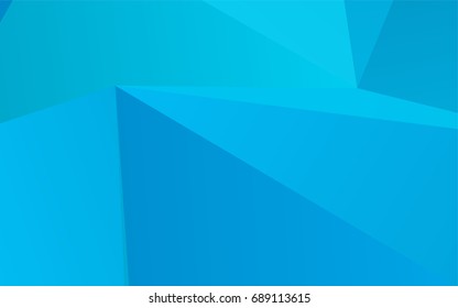 Light BLUE vector abstract polygonal template. A sample with polygonal shapes. Brand-new design for your business.
