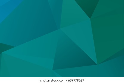 Light BLUE vector abstract polygonal template. A sample with polygonal shapes. Triangular pattern for your business design.