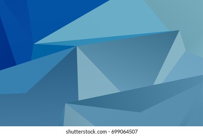 Light BLUE vector abstract polygonal template. Modern geometrical abstract illustration with gradient. A new texture for your design.