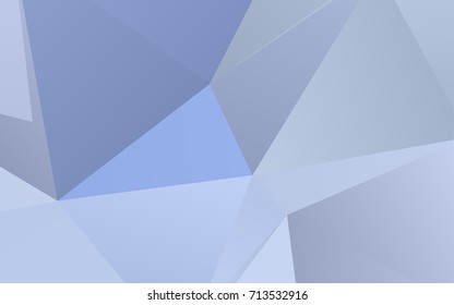 Light BLUE vector abstract polygonal template. A completely new color illustration in a vague style. The best triangular design for your business.