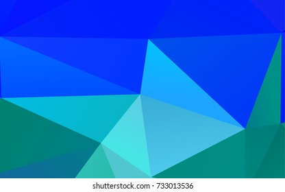 Light BLUE vector abstract polygonal pattern. A vague abstract illustration with gradient. A completely new design for your business.