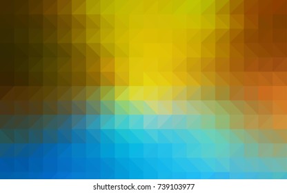 Light BLUE vector abstract polygonal pattern. Colorful illustration in abstract style with gradient. A completely new template for your business design.