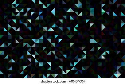 Light BLUE vector abstract polygonal template. Shining colored illustration in a brand-new style. The textured pattern can be used for background.