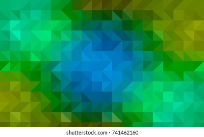 Light BLUE vector abstract polygonal template. Colorful abstract illustration with gradient. Brand-new style for your business design.