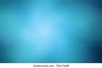 Light BLUE vector abstract polygonal template. Colorful abstract illustration with gradient. Triangular pattern for your business design.