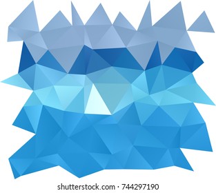 Light BLUE vector abstract polygonal background. A sample with polygonal shapes. The completely new template can be used for your brand book.