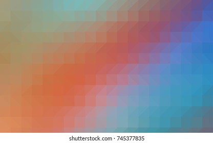 Light BLUE vector abstract polygonal pattern. A completely new color illustration in a vague style. A completely new template for your business design.