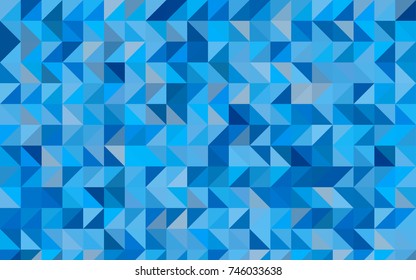 Light BLUE vector abstract polygonal pattern. A sample with polygonal shapes. The polygonal design can be used for your web site.