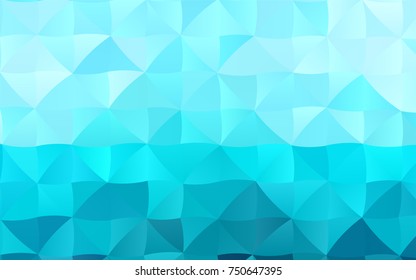 Light BLUE vector abstract polygonal pattern. Shining illustration, which consist of triangles. The template can be used as a background for cell phones.