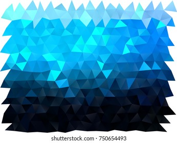 Light BLUE vector abstract polygonal background. Geometric illustration in Origami style with gradient.  A completely new design for your business.