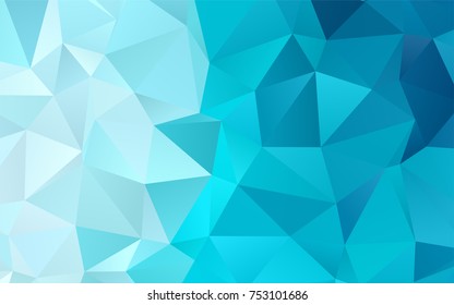 Light BLUE vector abstract polygonal background. Modern geometrical abstract illustration with gradient. A completely new design for your business.