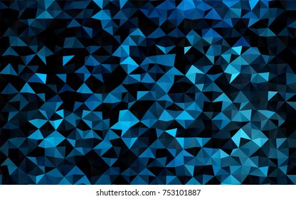 Light BLUE vector abstract polygonal pattern. Geometric illustration in Origami style with gradient.  The polygonal design can be used for your web site.