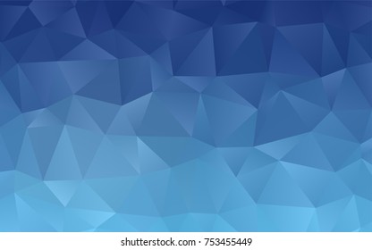Light BLUE vector abstract polygonal pattern. A sample with polygonal shapes. The template can be used as a background for cell phones.