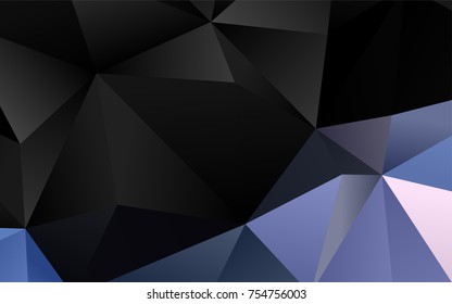 Light BLUE vector abstract polygonal background. A vague abstract illustration with gradient. The best triangular design for your business.