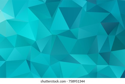 Light BLUE vector abstract polygonal background. A sample with polygonal shapes. The completely new template can be used for your brand book.