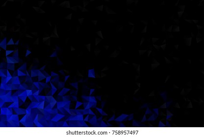 Light BLUE vector abstract polygonal template. An elegant bright illustration with gradient. A new texture for your design.