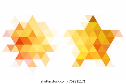 Light BLUE vector abstract polygonal pattern. Brand-new colored illustration in blurry style with gradient. Brand-new style for your business design.
