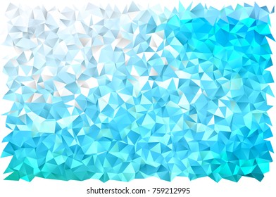 Light BLUE vector abstract polygonal background. Creative geometric illustration in Origami style with gradient. The polygonal design can be used for your web site.