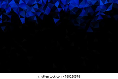 Light BLUE vector abstract polygonal background. Triangular geometric sample with gradient.  The textured pattern can be used for background.