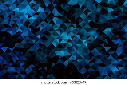 Light BLUE vector abstract polygonal background. A sample with polygonal shapes. A completely new template for your business design.