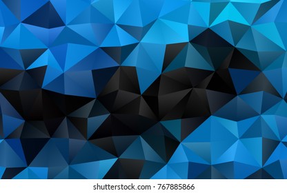 Light BLUE vector abstract polygonal background. Shining colored illustration in a brand-new style. The textured pattern can be used for background.