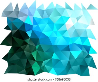 Light BLUE vector abstract polygonal template. A sample with polygonal shapes. The best triangular design for your business.