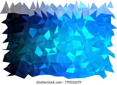 Light BLUE vector abstract polygonal template. Triangular geometric sample with gradient.  The completely new template can be used for your brand book.