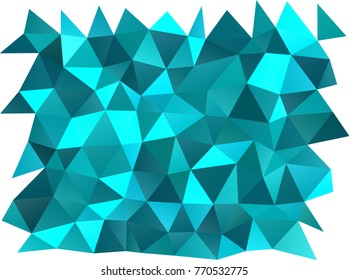 Light BLUE vector abstract polygonal template. Glitter abstract illustration with an elegant design. A completely new design for your business.