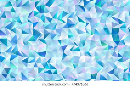 Light BLUE vector abstract polygonal template. Modern geometrical abstract illustration with gradient. A new texture for your design.