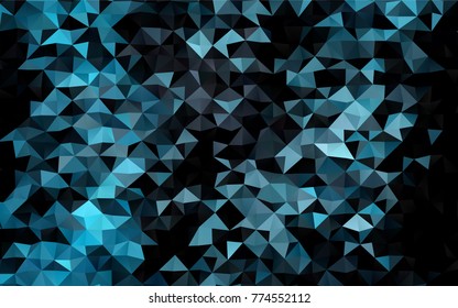 Light BLUE vector abstract polygonal pattern. A completely new color illustration in a vague style. The polygonal design can be used for your web site.